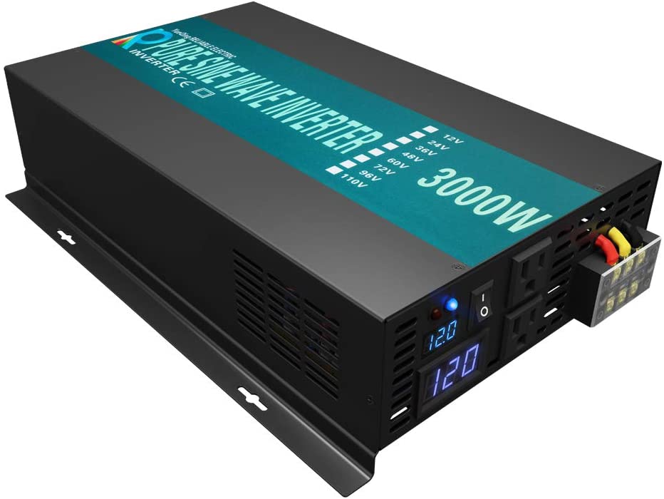 WZRELB 3000W High Efficiency Pure Sine Wave Solar Power Inverter