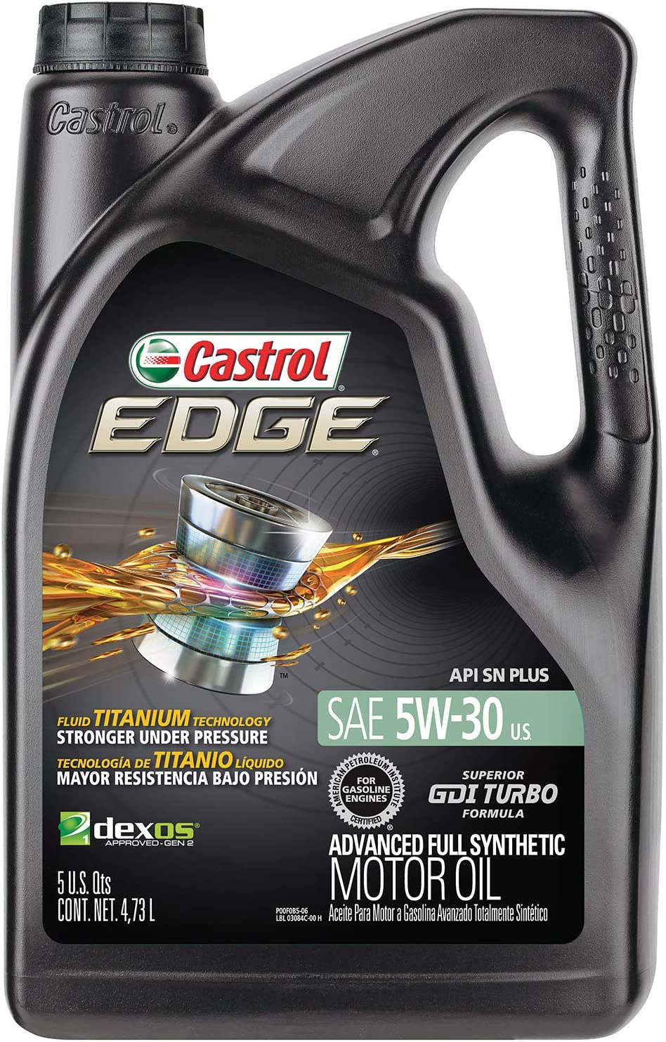 Castrol 03084 EDGE 5W-30 Advanced Full Synthetic Motor Oil