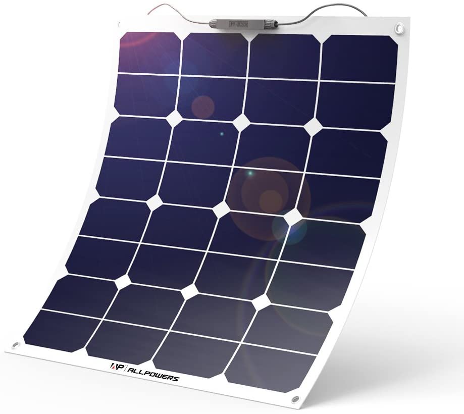 ALLPOWERS 12V 50W Bendable SunPower Solar Panel