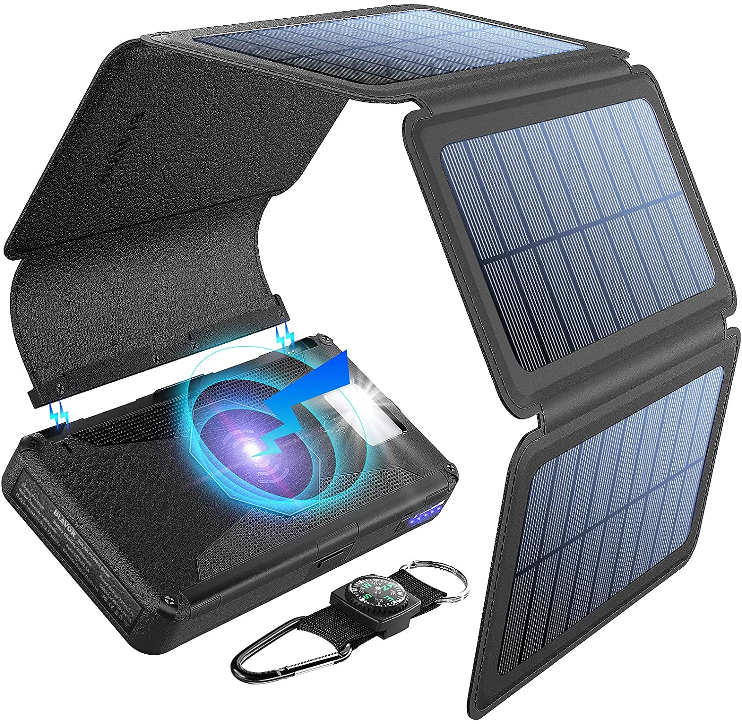 BLAVOR Five-Panel Detachable Solar Charger