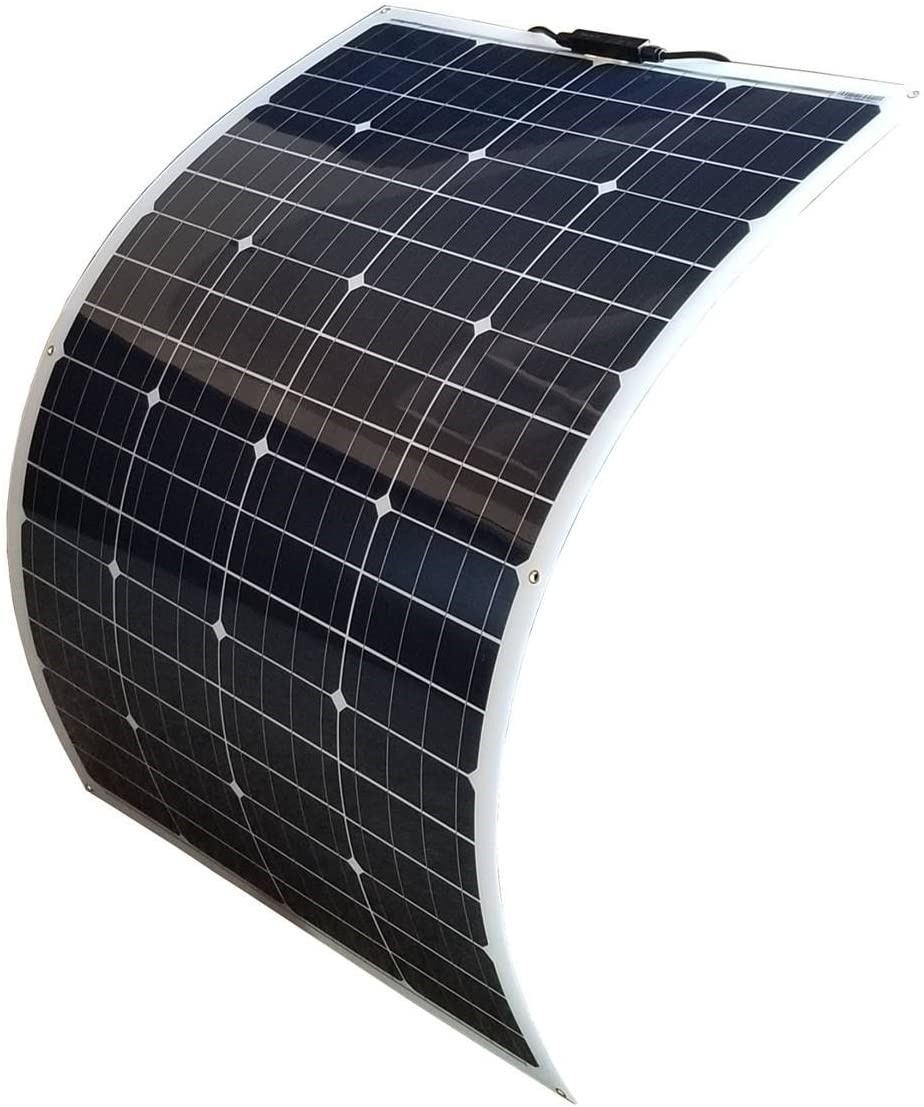 WindyNation 100W 12V Flexible Monocrystalline Solar Panel