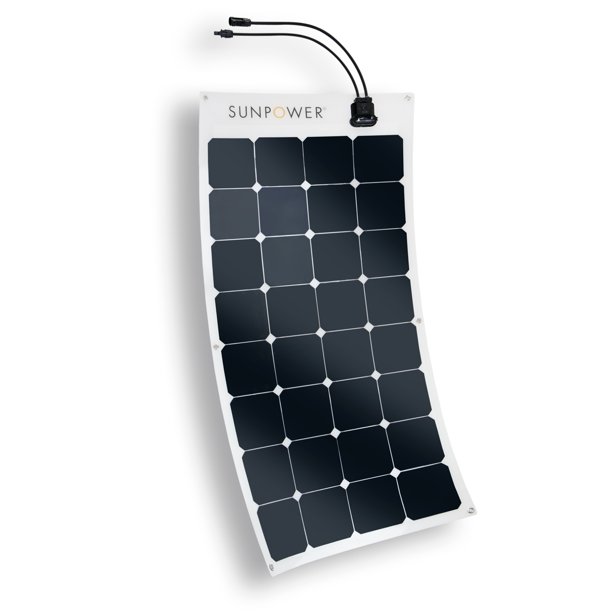 SunPower Flexible 100W Monocrystalline Solar Panel